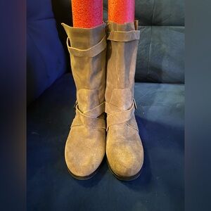 Vince Camuto Brown Suede Heeled Boots